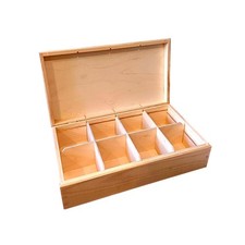Large Wooden Box with 8 slots