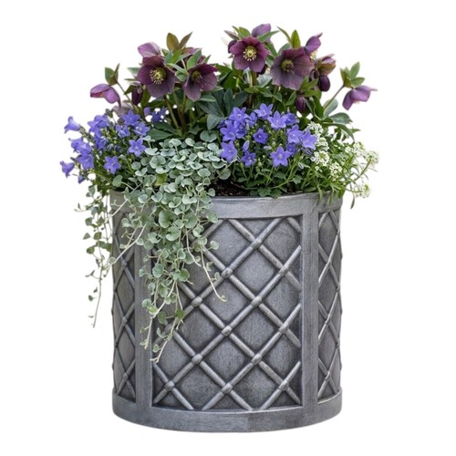 Small round lazio planter - lazio,