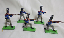 BRITAINS LTD 1971 DEETAIL FRENCH NAPOLEONIC WATERLOO INFANTRY TOY SOLDIERS x 5
