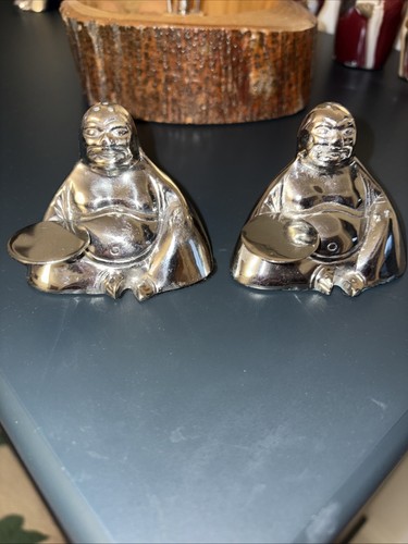 Small silver coloured budda - 2,