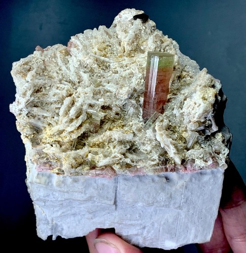 Watermelon tourmaline crystal - watermelon,