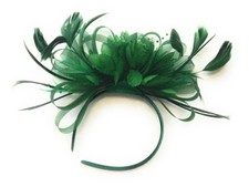 Emerald jade green - green, fascinator