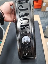 2014 Jack Daniels Whisky Collector Black And Silver Tin Bottle Case Old No.7