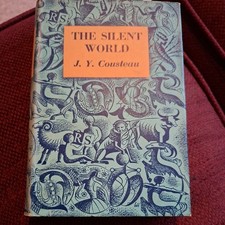 JACQUES COUSTEAU The Silent World 1954 REPRINT SOCIETY  HB RARE FREEPOST