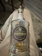 The Woodsman 70cl Scotch Whisky Bottle With A Wooden Top Cork Stopper Empty