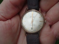 Vintage Solid 9ct Gold Accurist Shockmaster 21 Jewels Wristwatch London 1966.