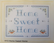 Cross stitch chart & threads: HOME SWEET HOME Sampler by Simply Cross-Stitch