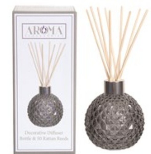 Grey lustre glass - grey, reed