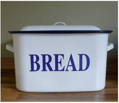 Falcon white enamel with - falcon, blue