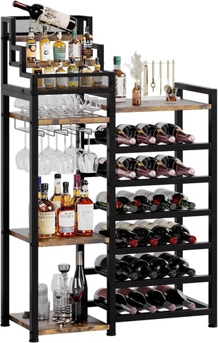 Metal free standing wine rack - metal,
