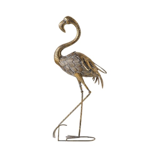 Flamingo statue with base - flamingo,