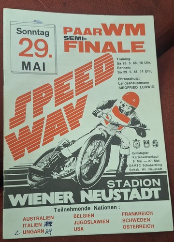 Speedway 1988 wiener - 29/5/1988,