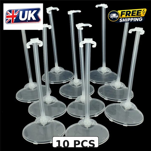 10pcs clear doll stand - 10pcs,