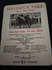 VINTAGE RACE CARD HORSE RACING