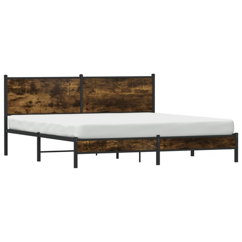 Metal bed frame with - frame,