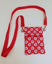 Phone / Crossbody bag In Cath Kidston Hearts Fabric