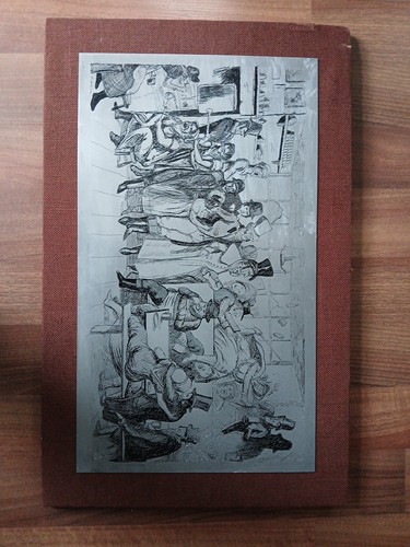 Vintage large metal etching - vintage,