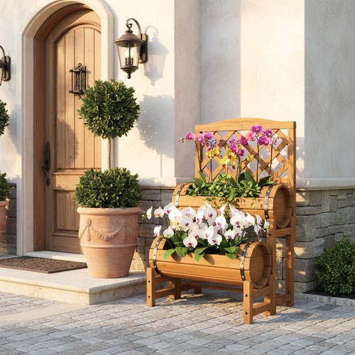 Tier wooden raised bed - 2, with