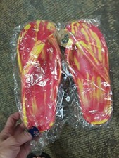 AUSSIE-SOULS AUSSIE SOLES -FLIP-FLOPS-RED & YELLOW  43 US 10..flip flop