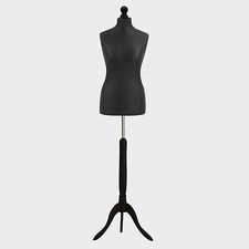 Female Tailor Dummy Bust Black