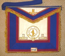 #4796-m     MARK MASONS  Provincial Apron DRESS no pocket  rated  8/10