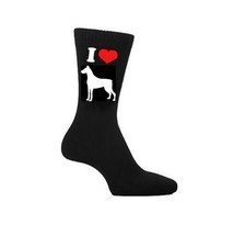 I Love Doberman dog Socks