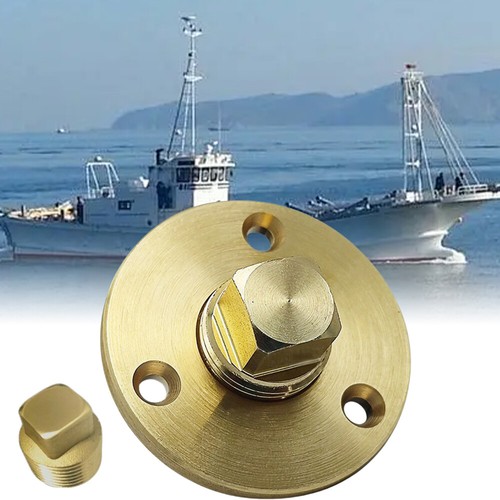 Brass boat garboard drain - drain, bung