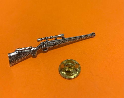 Hunting rifle silver pewter - rifle,