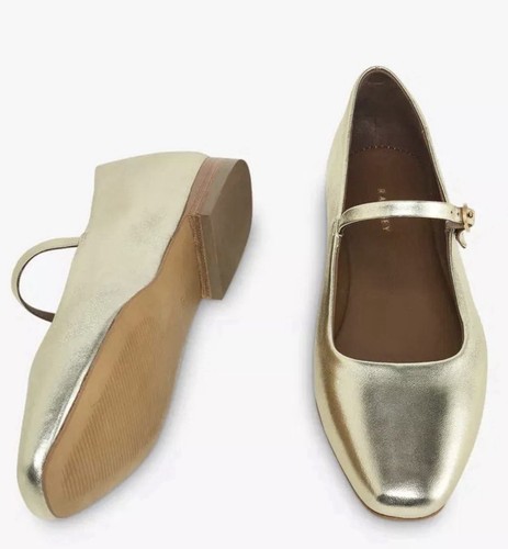 Radley gold leather mary jane - radley,