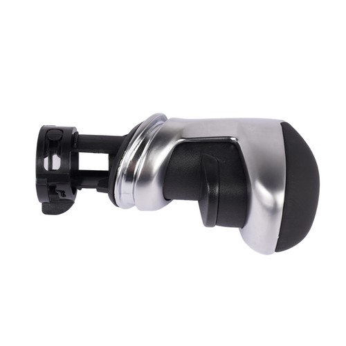 Chrome black gear knob - chrome,