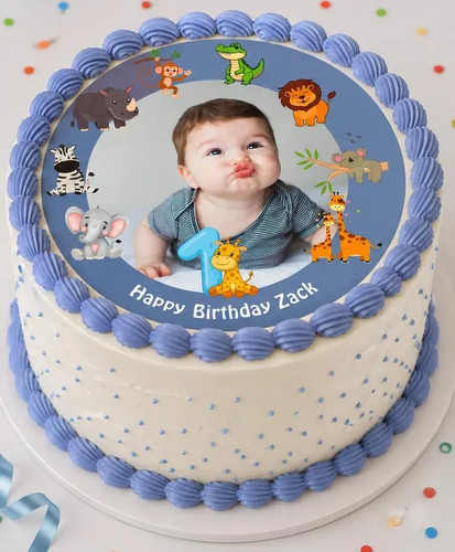 Kids edible photo - kids, cake