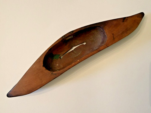 Antique wooden weaving shuttle - wooden,