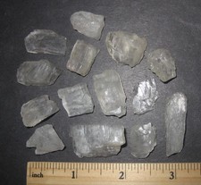 14 RARE SMALL NATURAL ROUGH 0.6"-1" GEM PETALITE CRYSTALS FROM BRAZIL 46grams *3