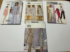 4 Butterick uncut Ladies sewing patterns, smart trouser and dress suits