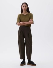 MARGARET HOWELL Cedar Cotton Gaberdine Trousers - Size M - current season.