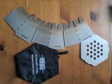 Vargo Stainless Steel Hexagon Wood Stove Outdoor Cooking Camping Stove used once