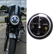 7" LED Projector Headlight For Triumph Bonneville Thruxton 900 1200 Cafe Racer