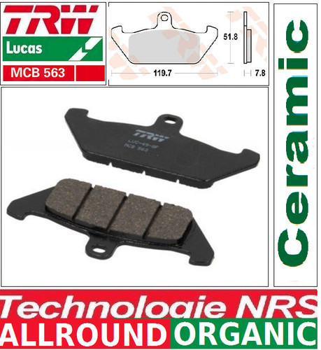 Front brake pads - 2, mcb563