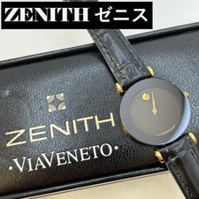 ZENITH Zenith black dial quartz with box ZENITH,17312