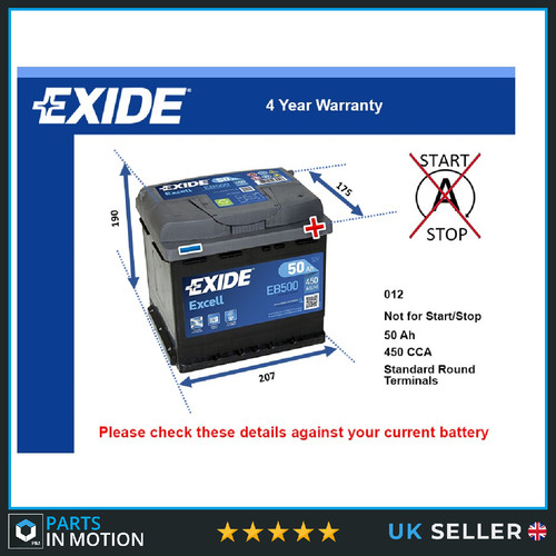 Battery fits abarth - battery,