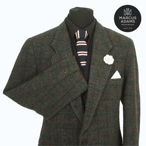 Harris tweed jacket blazer 44r - harris,