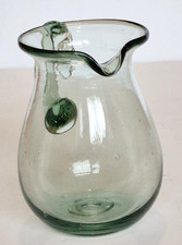 Vintage Hand Blown Green Glass