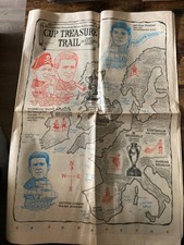 Newspaper Manchester United City Everton Cup Treasure Trail Evening News 1966
