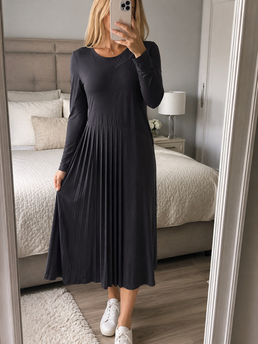 Mint velvet grey midi - midi, dress