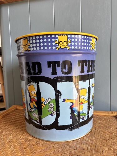 The simpsons metal tin bin - metal,