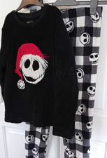Boy's Disney at Primark Jack Skellington Christmas fleece pyjamas age 9-10 years