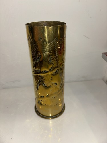 Brass shell trench art dated - trench,