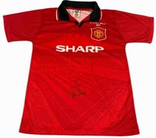 Eric Cantona Signed Manchester United FC 1996 FA Cup Final Football Shirt + COA