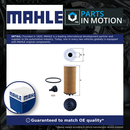 Oil filter ox1238d mahle - filter,