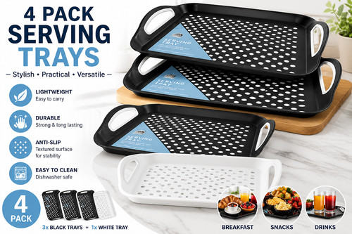 Anti slip serving - serving, tray
